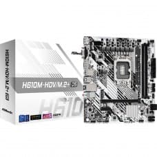 Placa Mãe ASRock H610M-HDV/M.2+ D5, Chipset H610, Intel LGA 1700, mATX, DDR5