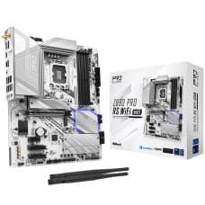 Placa Mãe ASRock Z890 Pro RS WIFI White, Chipset Z890, Intel LGA 1851, ATX, DDR5, Branco, 90-MXBQC0-A0UAY