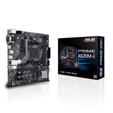 Placa Mãe Asus Prime A520M-E, Chipset A520, AMD AM4, mATX, DDR4, 90MB1510-C1BAY0