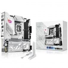Placa Mãe Asus ROG Strix B860-G Gaming WiFi, Chipset B860, Intel LGA 1851, mATX, DDR5, White