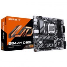 Placa Mãe Gigabyte B840M DS3H, Chipset B840, AMD AM5, MATX, DDR5