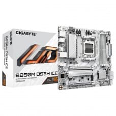 Placa Mãe Gigabyte B850M DS3H ICE, Chipset B850, AMD AM5, M-ATX, DDR5
