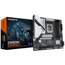 Placa Mãe Gigabyte Z890M Gaming X, Chipset Z890, Intel LGA 1851, MATX, DDR5