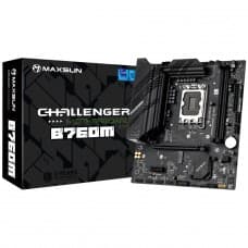 Placa Mãe Maxsun Challenger B760M, Chipset B760, Intel LGA 1700, mATX, DDR4