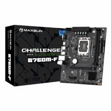 Placa Mãe MAXSUN Challenger B760M-F, Chipset B760, Intel LGA 1700, mATX, DDR4