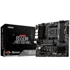 Placa Mãe MSI B550M PRO-VDH WIFI, Chipset B550, AMD AM4, mATX, DDR4