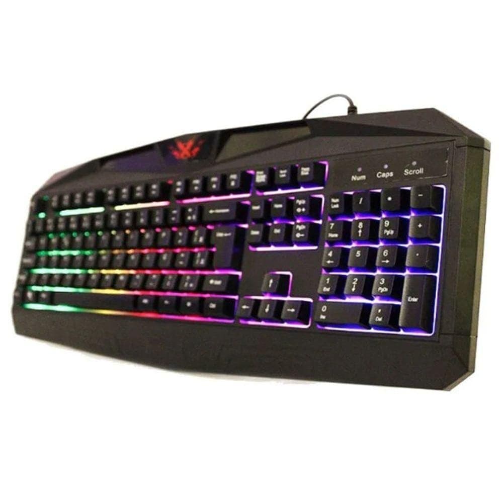Teclado Pra Pc Gamer Tecrado Com Led Ideal Para Jogos No Pc