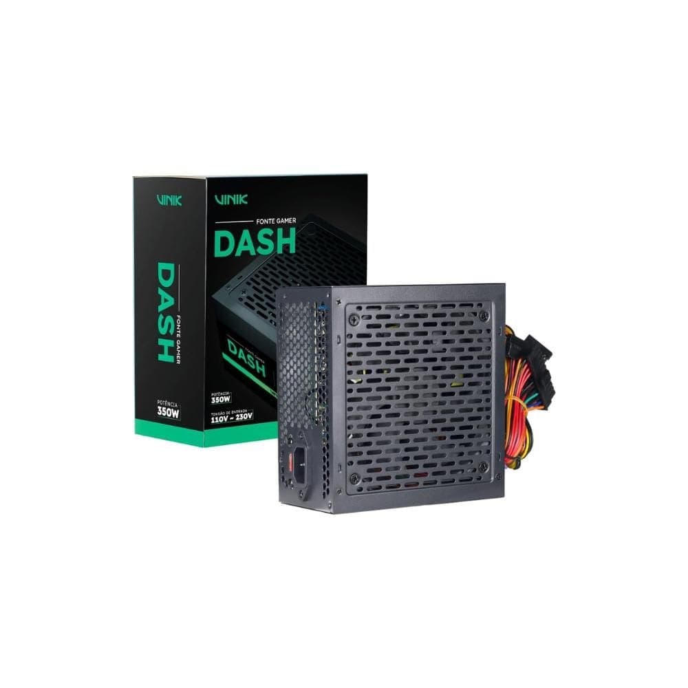 Fonte Gamer Dash 350W Preta