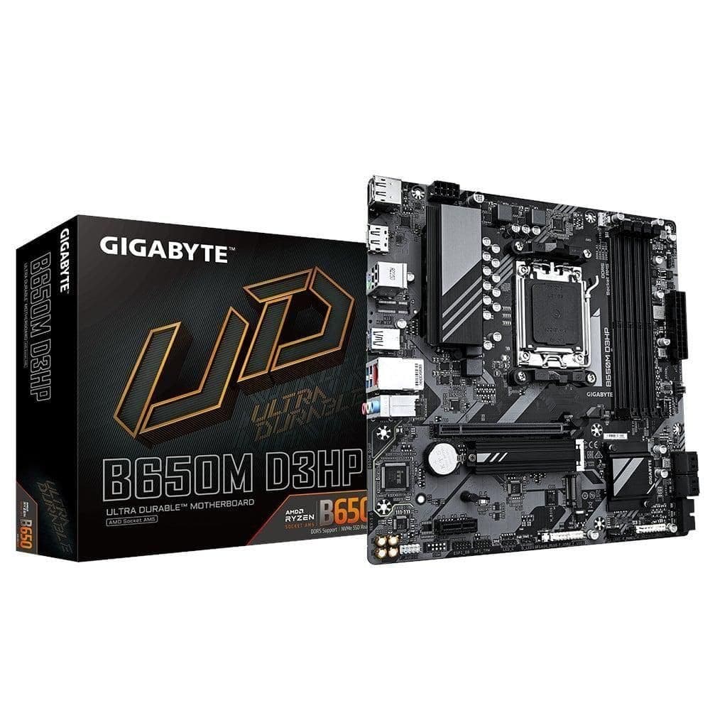 Placa-mãe B650M D3HP (Rev. 1.0) AM5 com DDR5 Até 192 GB e LAN 2,5 Gbe Gigabyte
