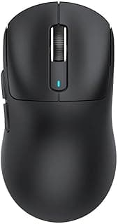 Mouse Gamer sem Fio Attack Shark X3pro 4k/8k, Tri-mode, 26.000 Dpi, Sensor Óptico Paw3395, 7 Botões - Preto