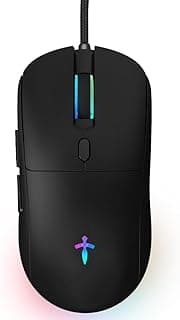 Titorion Mouse Gamer Óptico 7200dpi LED RGB USB para PC Computador Preto