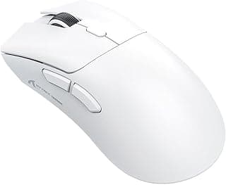 Mouse Gamer sem Fio Attack Shark R1 Ultraleve e design Ergonômico, Tri-mode, 18.000 Dpi, Sensor Óptico Paw3311, 6 Botões - Branco