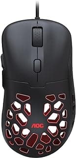 Mouse Gamer AOC GM510 ULTRALEVE 58g 16.000 DPI Pixart 3389 RGB 6 botões Macro Manager