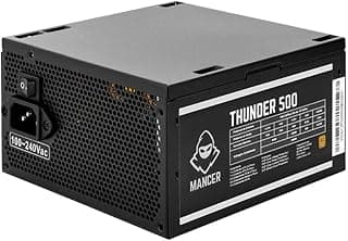 Fonte Mancer Thunder 500W ATX com 80 Plus Bronze, PFC Ativo e Ventoinha 120 mm