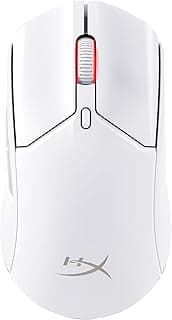 Mouse sem Fio Gamer HyperX Pulsefire Haste 2 – Ultraleve, 61 g, Wireless e Bluetooth 2,4GHz, até 26000 DPI, Sensor HyperX 26K, 100 Horas de Duração de Bateria, Branco (6N0A9AA)