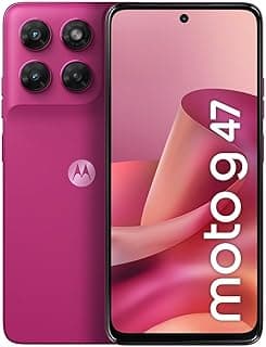 Smartphones Motorola Moto G47 5G - 256GB 12GB (4GB RAM + 8GB RAM Boost), Camera 50 MP Sony LYTIA 600, Tela FHD+ de 120hz - Rosa