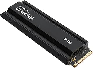 Crucial SSD P310 PCIe Gen4 2280 NVMe M.2 de 1 TB com dissipador de calor de até 7.100 MB/s – com oferta Acronis, unidade de estado sólido interna (PC) – CT1000P310SSD5-01