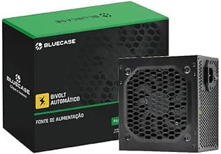 Fonte de Alimentação BlueCase PS/2 600W, ATX, PFC Ativo, C/Cabo, C/Caixa, Preto -BLU600-ATPS2
