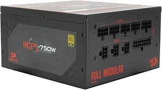 Fonte de Alimentação Gamer Redragon RGPS-750W 80 Plus Gold Full Modular, Preto