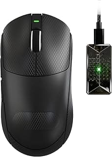 Mouse Gamer Sem Fio ATTACK SHARK X8 Ultimate — Ultraleve (55g), Tri-mode, Taxa de Polling de 8K, Sensor PixArt PAW3950MAX, 42.000 DPI, Fitas Antiderrapantes, Bateria de 800mAh — Para PC/Mac (Preto)