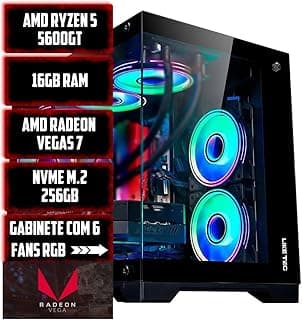 PC Gamer Ryzen 5 5600GT, 16GB RAM DDR4 3200 MHz, NVME M.2 256GB, Gráficos AMD Radeon.
