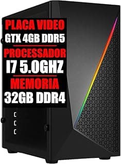 PC GAMER I7 10 GERAÇÃO 5.0GHZ, GTX 4GB DDR5, 32GB DDR4, SSD 480GB (8GB RAM)