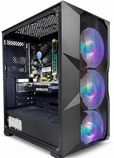 Computador Gamer AMD Ryzen 5 5500, 16GB RAM DDR4 3200 MHz, NVME M.2 500GB, NVIDIA RTX 5060 8GB, Gabinete com 3 Fans RGB