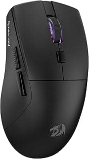 Mouse Gamer Redragon Azzmach Lite Preto Ultraleve PAW 3313 10000 DPI 61g Tri-Mode USB Tipo-C, USB 2.4GHz, Bluetooth 6 Botões Programáveis M618-LIT