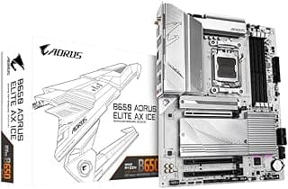 Placa Mãe Gigabyte B650 AORUS ELITE AX ICE BRANCA WIFI (AM5/4xDDR5/HDMI/DisplayPort/USB 3.2/M.2)