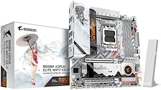 Placa Mãe Gigabyte B850m Aorus Elite Wifi7 Ice-p, Chipset B850, Amd Am5, Matx, Ddr5