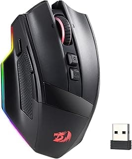 Mouse Gamer Redragon Rind Pro RGB Preto Scroll Infinito 26000 DPI M813RGB-PRO