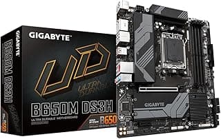 Placa Mãe Gigabyte B650M DS3H (AM5/4xDDR5/HDMI/DisplayPort/USB 3.2/M.2)