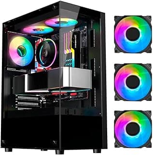 PC GAMER INTEL I3 6100 6ª GERAÇÃO H110M 8GB DDR4 SSD 120GB 500W BIVOLT WIFI 3 FANS RGB