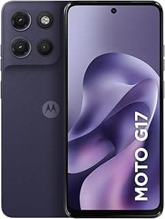 Smartphone Motorola Moto G17 4G - 256GB 12GB (4GB RAM + 8GB RAM Boost) camera 50MP Sony Lytia 600, tela FHD+ 60hz, bateria 5200 mAh - Roxo
