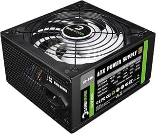 Game Power Fonte De Alimentação Para Pc Gamepower Gp-650: 650 W, Certificação 80 Plus Bronze, Eficiência De 85%, Trilho Único De +12 V, Ventoinha De 14 Cm De Baixo Ruído, Ideal Para Pcs De Jogos, De