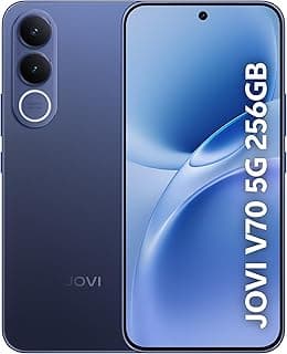 Smartphone JOVI V70 5G Super Câmera 200MP 256GB de Memória 8GB RAM Bateria Longa Duração 7000mAh Processador Octa-Core Dimensity - Azul Safira