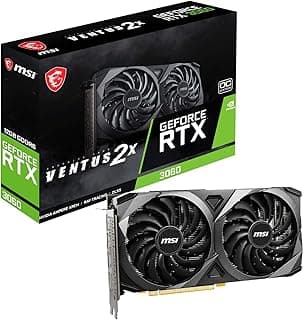 MSI Placa gráfica GeForce RTX 3060 12 GB 15 Gbps GDRR6 192-Bit HDMI/DP PCIe 4 Torx Twin Fan Ampere OC Graphics Card