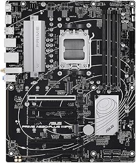 ASUS Placa-mãe Prime A620-PLUS WIFI6 AMD A620 AM5 ATX, DDR5, PCIe 4.0, dois compartimentos M.2, WiFi 6, DisplayPort/HDMI™, USB traseiro e frontal 5Gbps Tipo-C, SATA 6 Gbps, cancelamento de ruído de IA