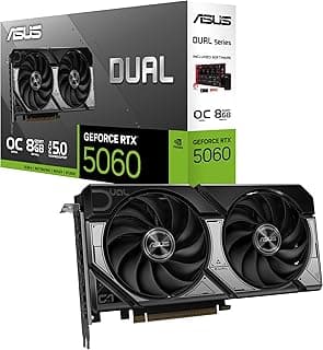 PLACA DE VIDEO ASUS DUAL GEFORCE RTX 5060 OC 8GB GDDR7 128 BITS - DUAL-RTX5060-O8G