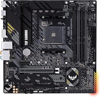Placa-Mãe ASUS TUF Gaming B550M-PLUS AM4 mATX — Suporte Ryzen, PCIe 4.0, M.2 NVMe, DDR4, HDMI/DP, LAN Gigabit, Durabilidade Militar para PC Gamer