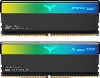 TEAMGROUP T-Force XTREEM ARGB DDR5 Ram 48 GB (2 x 24 GB) 8000 MHz PC5-64000 CL38 M-DIE Módulo de memória RAM para chipset série 600 700 XMP 3.0 pronto preto FF9D548G8000HC38EDC01