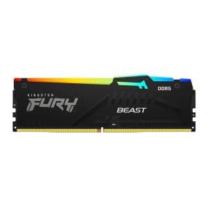 Memoria Kingston Fury Beast, RGB, 64GB (1x64GB), DDR5, 5600MHz, CL40, Preto, KF556C40BBA-64