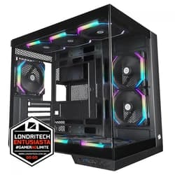 Computador Londritech Intel I7 12700KF 12º Geração, H610, Memória 8GB, SSD 500GB Nvme, Vídeo RTX 5050, Fonte 700W, Water Cooler